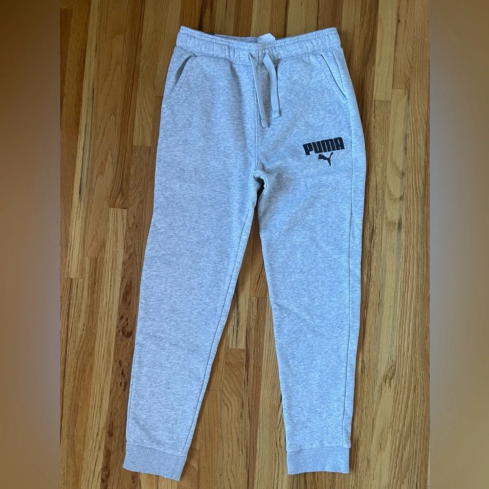 PUMA - Youth Gray Sweatpants - Large